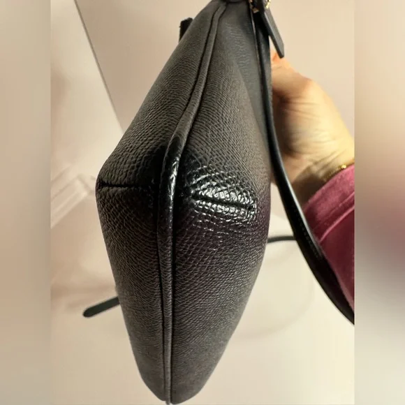 #208 Coach Mini Rowan Top Zip Black File Crossbody Bag - Picture 6 of 17